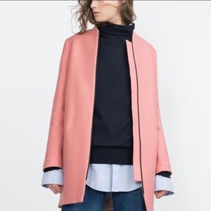 Zara Peacoat in Pink